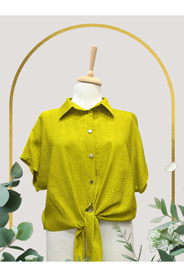 Tie waist shirt