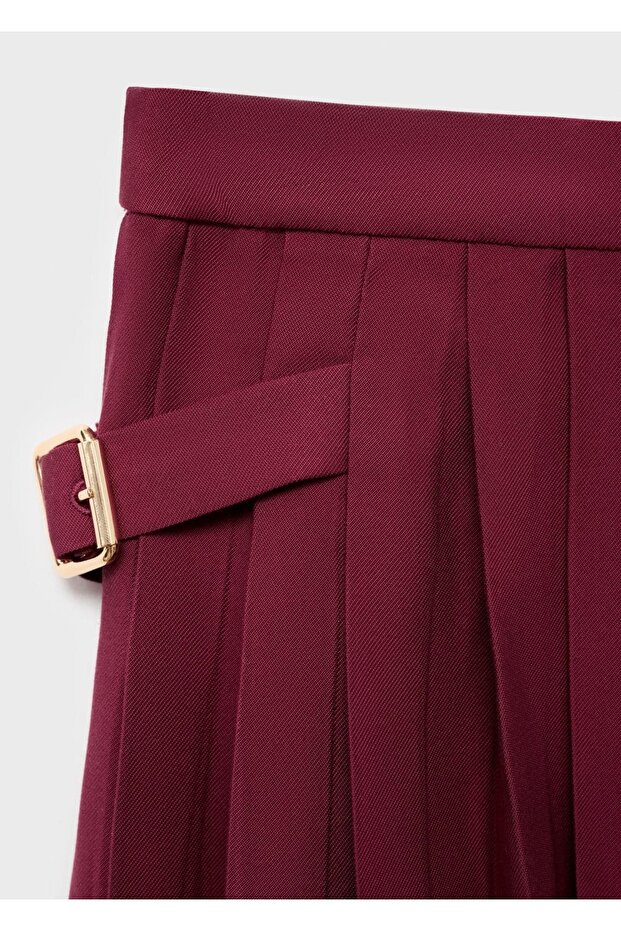 Pileli tokalı etek - 7