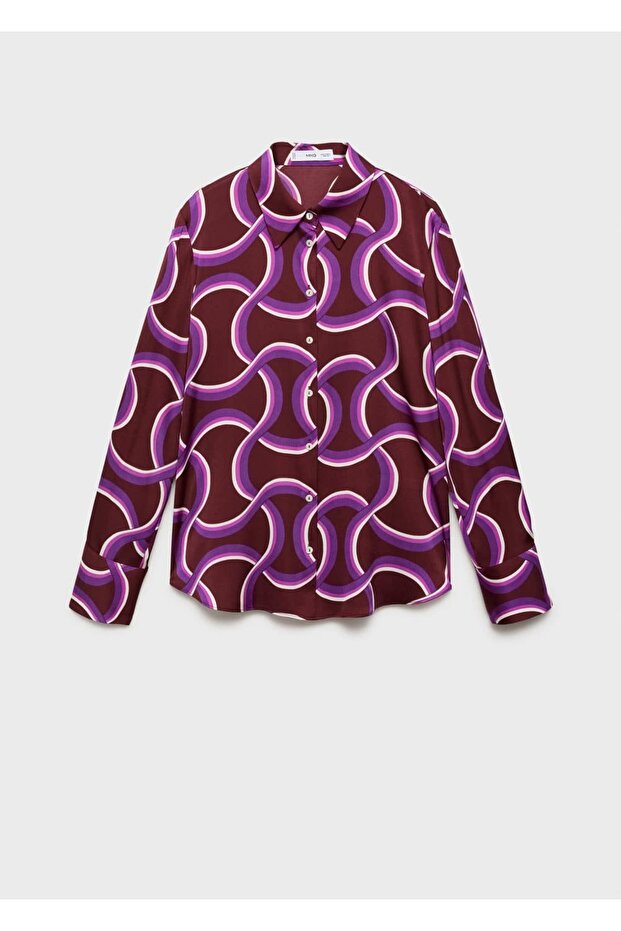 Soyut desenli gömlek - 3