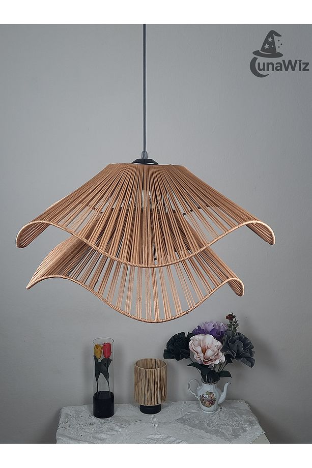 Lotus İkili Makrome Bohem Rustik Avize - 3