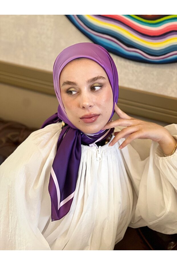 وشاح تصميم تانكا بتدرجات باهتة - 3