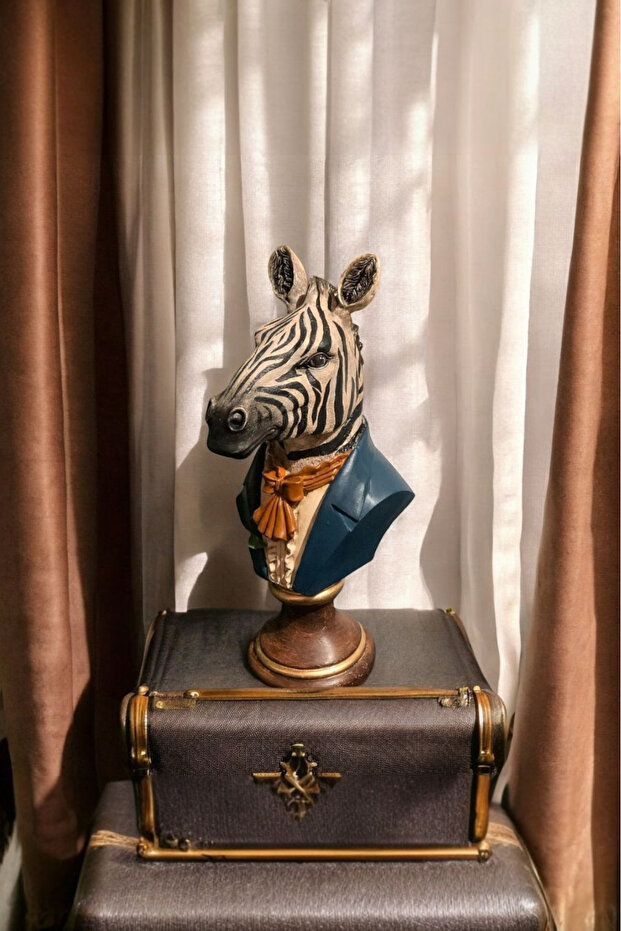 Dekoratif Zebra Büst - 2