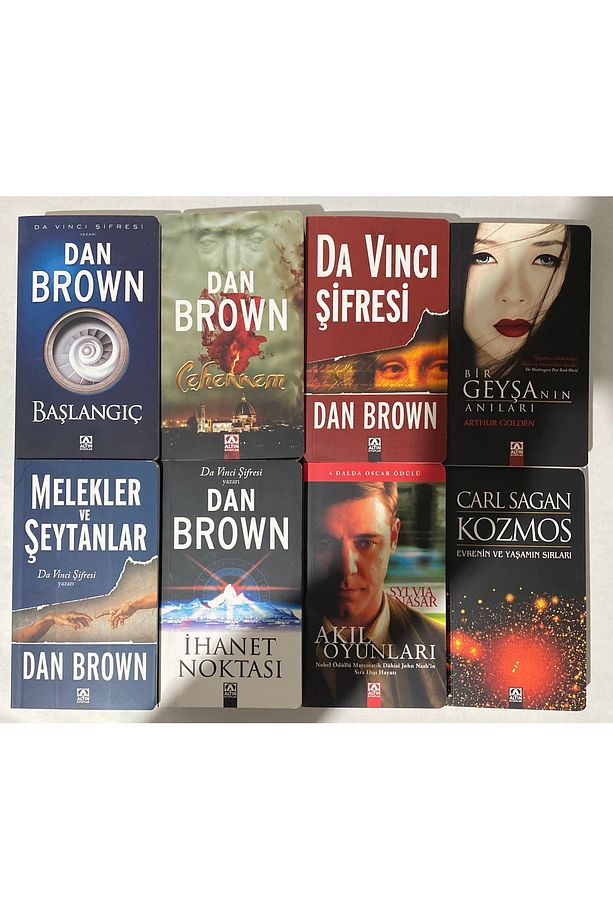8 Kitap Set melekler Ve Şeytanlar Da Vinci Şifresi İhanet Noktası Cehennem Başlangıç Kozmos ....... - 1