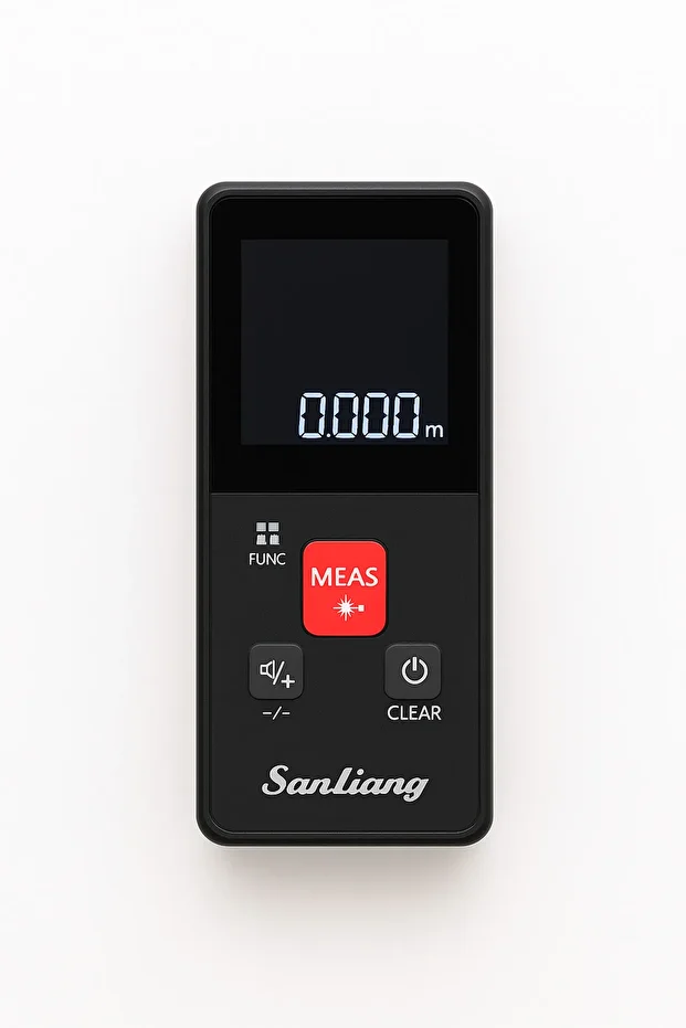Şarjlı Lazer Mesafe Ölçer | 0.05–50m | Yüksek Hassasiyet | Dijital LCD Ekranlı - 1