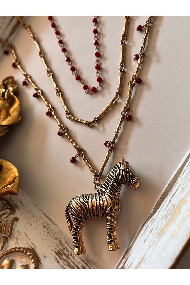 Zr model zebra üçlü sezon kolye - 3