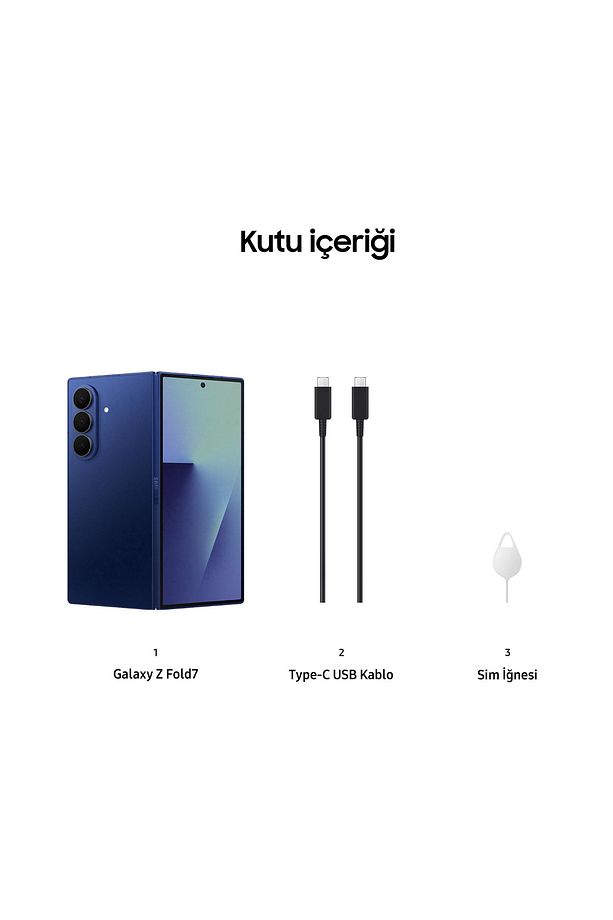 Galaxy Z Fold7 1 TB Gece Mavisi Cep Telefonu - 8