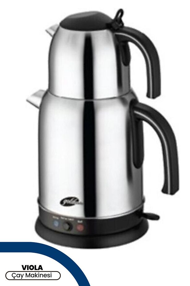 Viola 2200 Watt İnox Paslanmaz Çelik Otomatik Çay Makinesi Ve Su Isıtıcısı GTM-7310S - 1