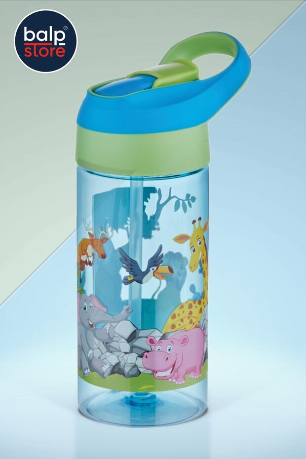 Balpstore Green 500 ml Tritan Water Bottle/flask with Straw - 0301