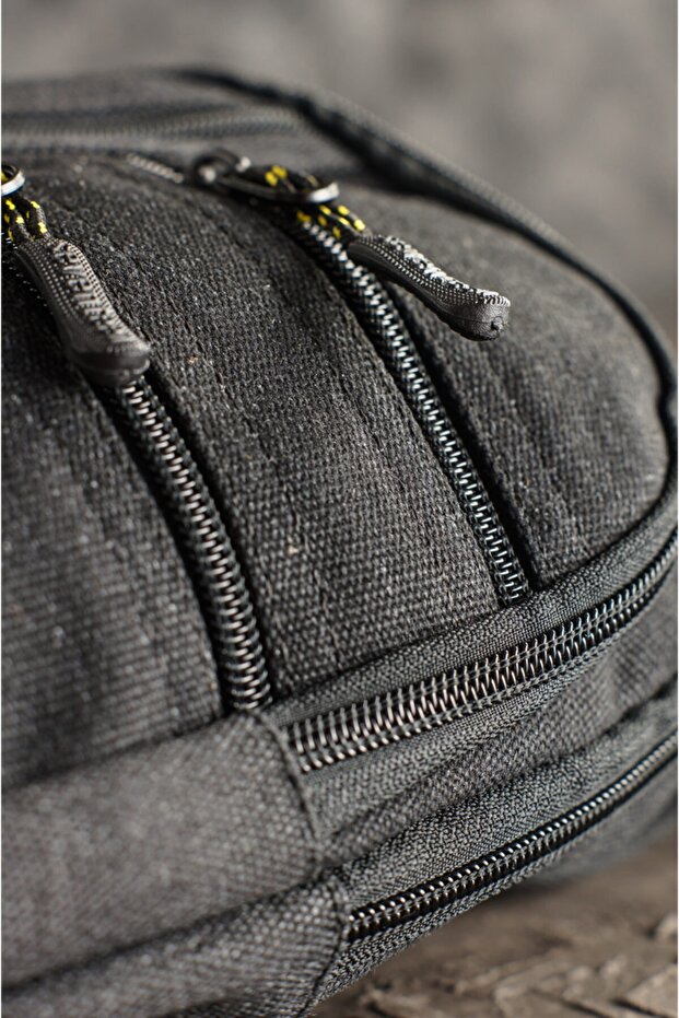 Kanvas Çapraz Sırt Ve Omuz Çantası Siyah 3473 - 6