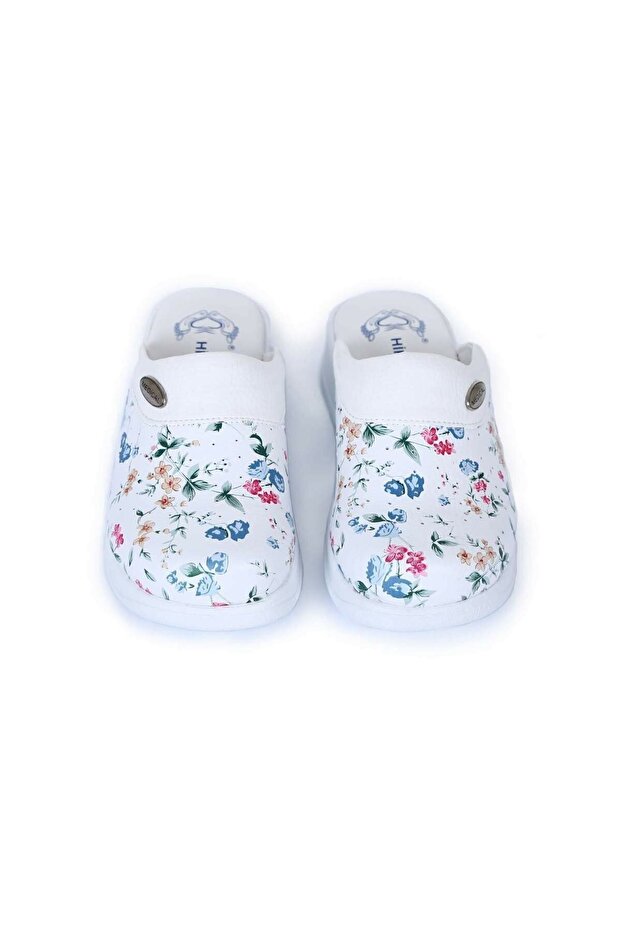 Floral Patterned Nurse/Doctor Hospital Slippers Hippocrat Sabo