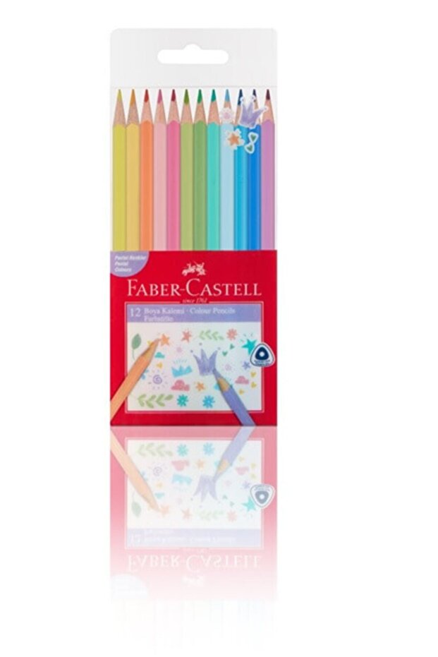 Faber-castell Pastel Colors Triangle Paint K. 12 Pack, (FSC)