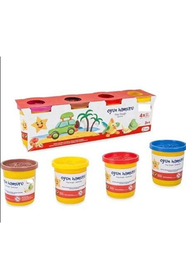 مجموعة صلصال لتطوير الذكاء والمهارة مكونة من 4 قطع - 4