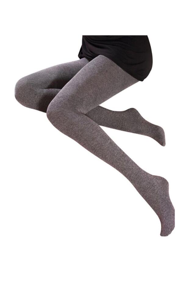 Women's Gray Super Cotton Cotton 90 Den Pantyhose 2544