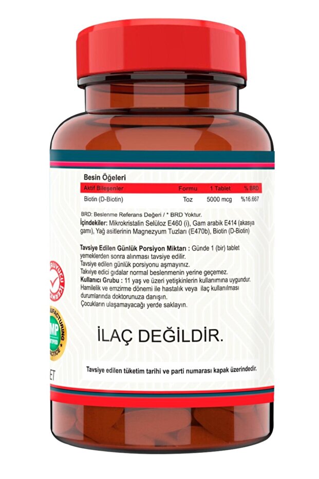 Biotin 5000 mcg 120 Tablet - 2