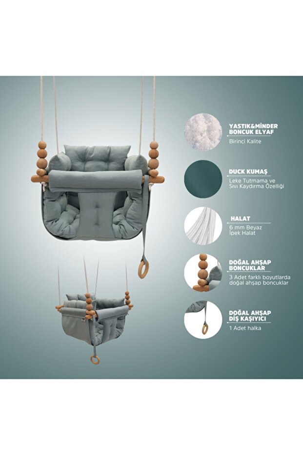 Mint Puffy Swing Salıncak - 4