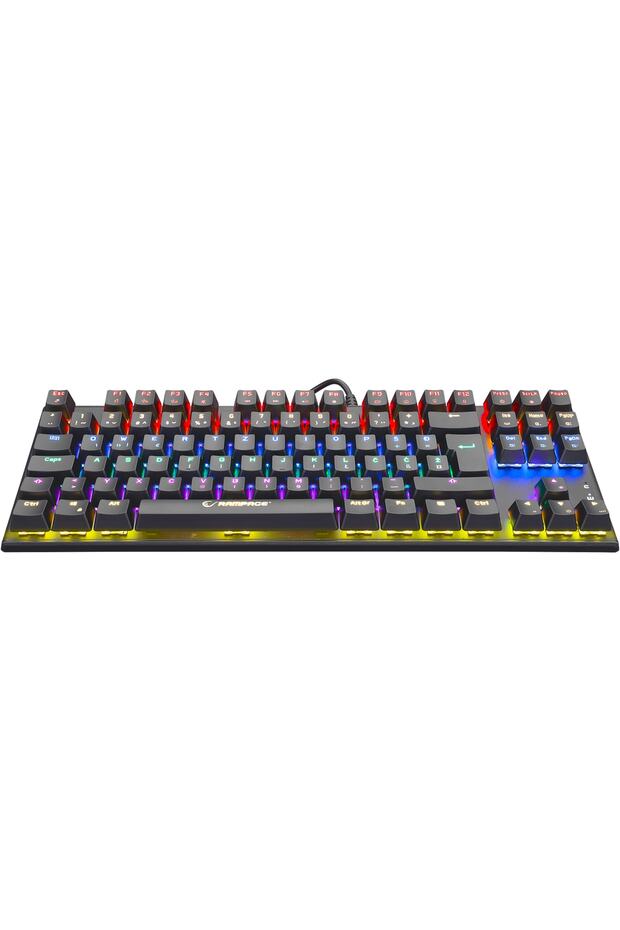 Kb-r17 Raptor Black Usb Full Rgb Led Blue Switch Lc Layout Gaming Mechanical Keyboard - 2