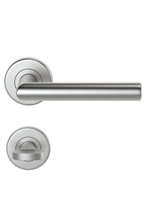 Çorlu Rozetli Paslanmaz Kapı Kolu Wc Tipi - 1