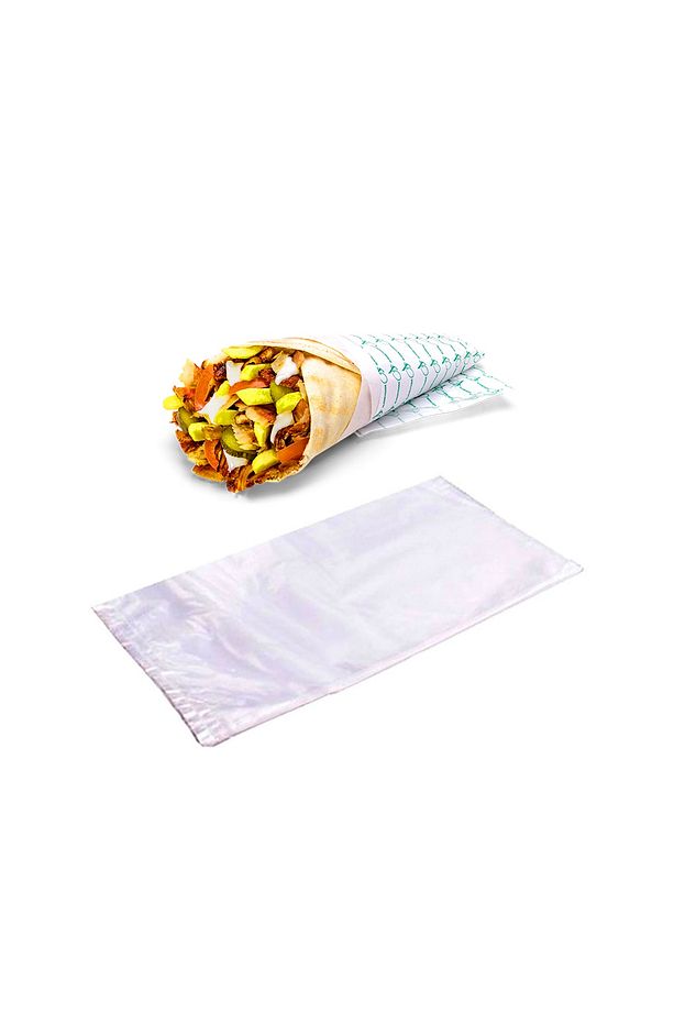 Dürümlük Poşet/askılı Dürüm Altı Poşeti - 14*28 500 Lü 5 Paket 2500 Adet - 1