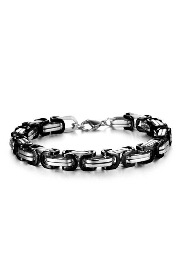 Men's Gray Steel King Model Bracelet