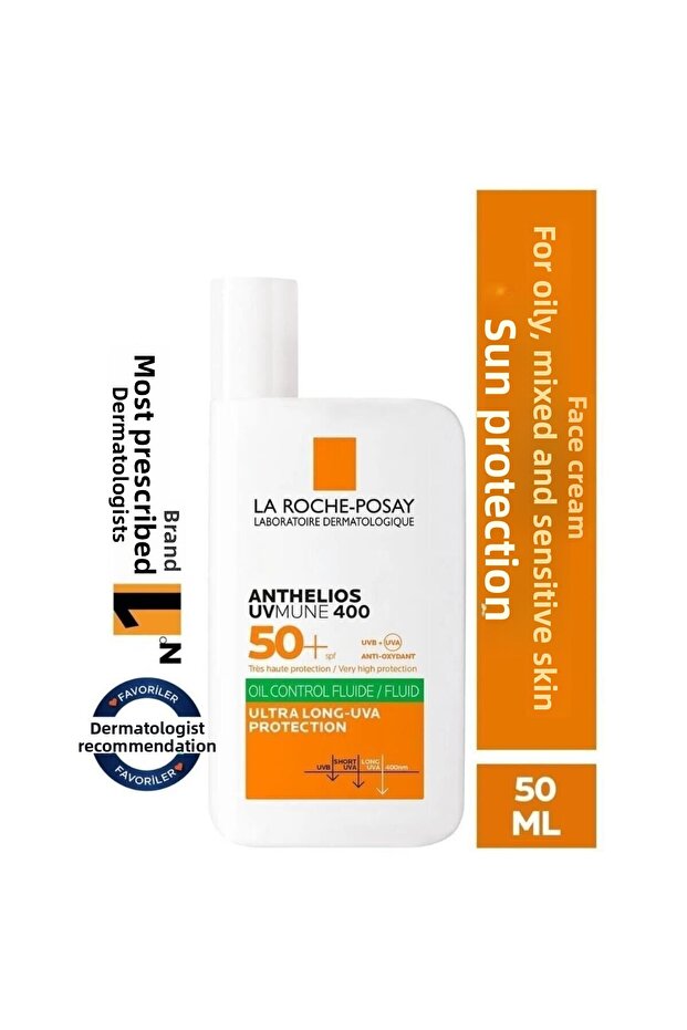 Anthelios SPF50+ Sunscreen Fluid - Oil Control, 50ml, SUNCRM15