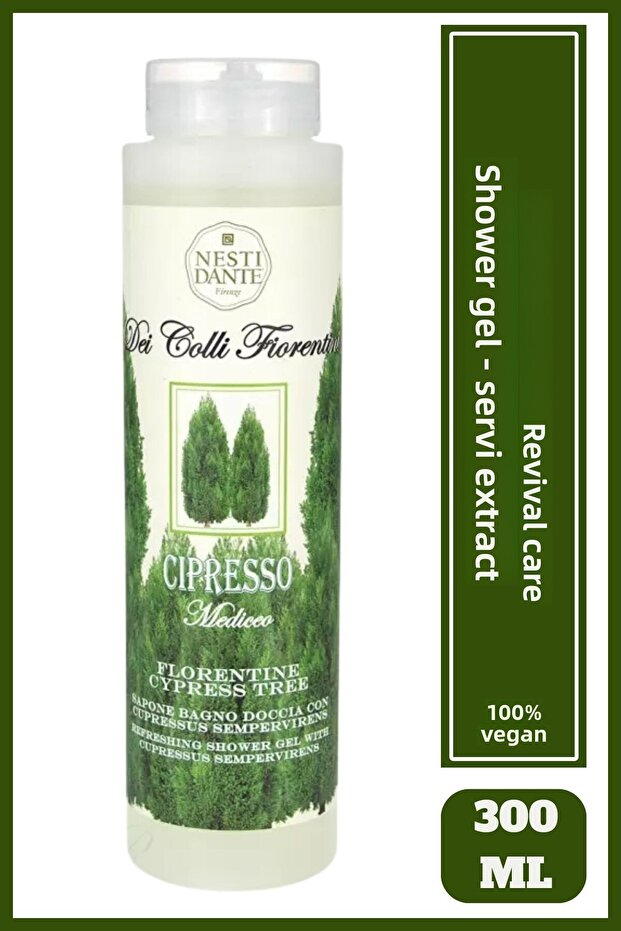 Dei Colli Fiorentini Cipresso Shower Gel 300 ml | Servis Essence | Revitalizing | Shower Gel