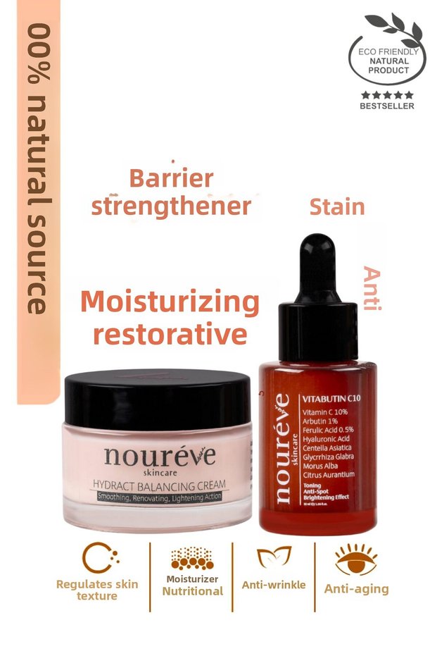 Moisturizer, Blemish and Anti-Aging Set of Two |   Vitabutin C10 & Hydract Balancing Cream