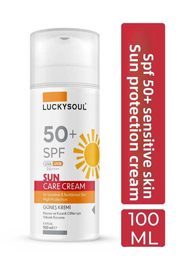 Luckysoul Sunscreen (Sensitive and Reddened Skin) 100 ml - High Protection 50+ Spf
