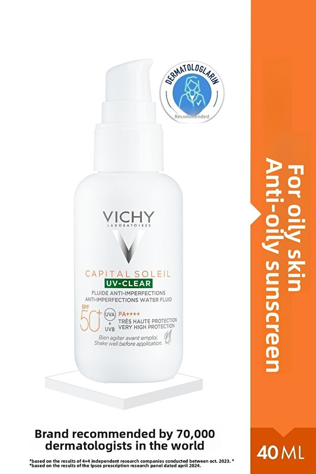 Capital Soleil UV Clear SPF50+ Sunscreen - Oily and Acne-Prone Skin Suitable 40 ML DEMBA4992