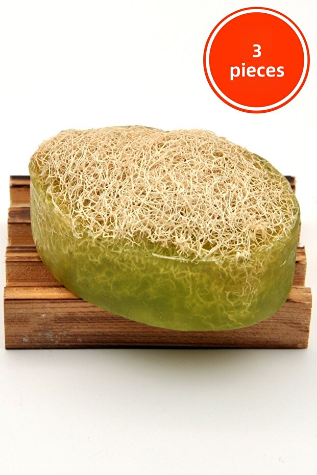 Pumpkin Fiber Handmade Natural Aloevera Soap 120 G x 3 Pieces