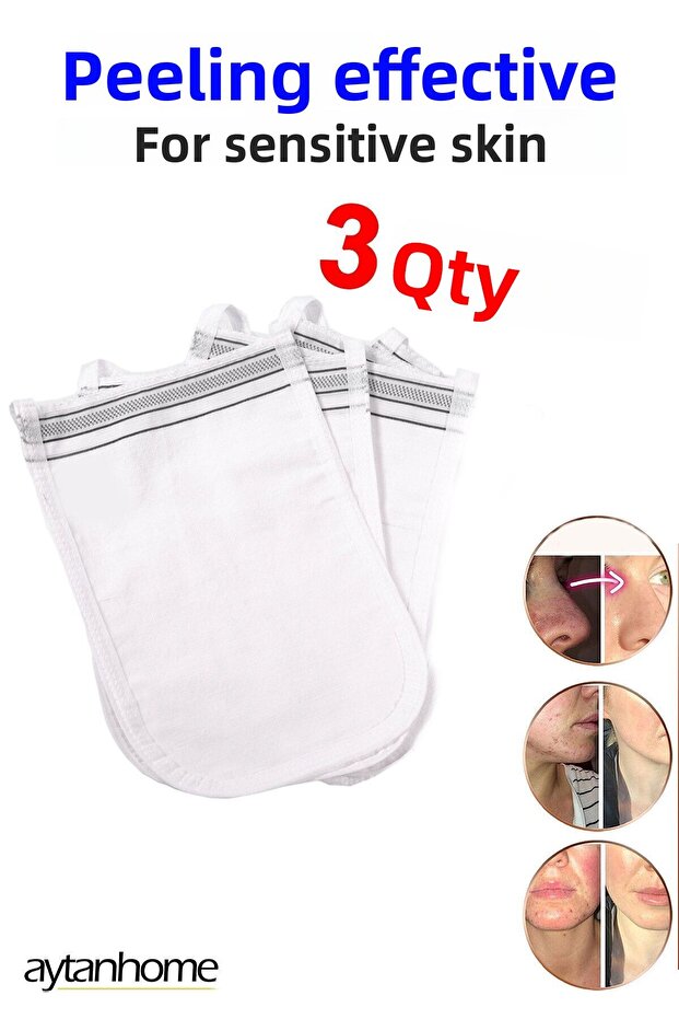 Pure Flush Silk Bath Shower Scrub with Exfoliating Effect (3 PCS) Bath Scrub for Women and Men