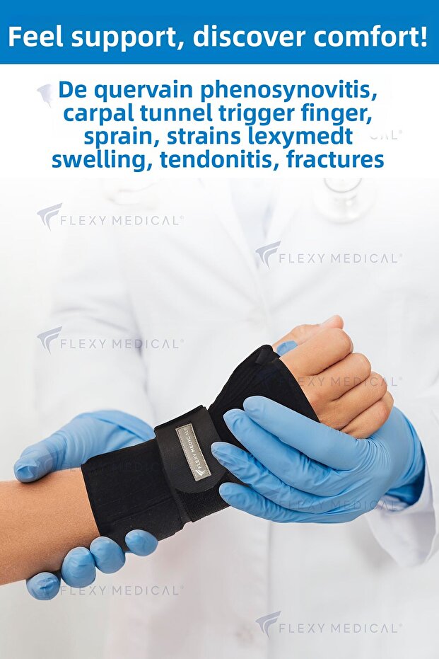 Hand Wrist Brace - Thumb Support Wrist Brace with Metal Support, Provides Ligament and Joint Protection