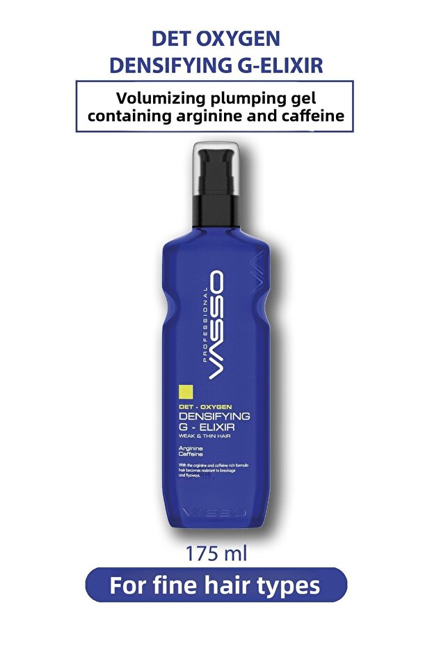 Volume and Plumping Gel Elixir Containing Arginine and Caffeine for Fine Hair G-Elixir 175 ml