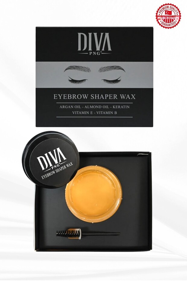 Eyebrow Styling Wax | Argan Almond Oil | All Day Fixation | With Brush