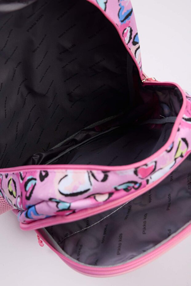Pembe 3'lü Kız Çocuk Kids Yalıtımlı Beslenme Çantası Kalemlik Okul Sırt Çantası TAKAW26OI00003 - 10