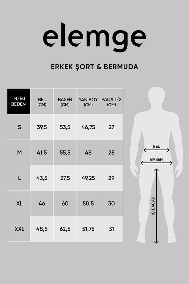 Pamuklu Erkek Lacivert Casual Şort 2 Iplik Yan Cep Bağcıklı Regular Fit Boru Paça Günlük Bermuda - 6