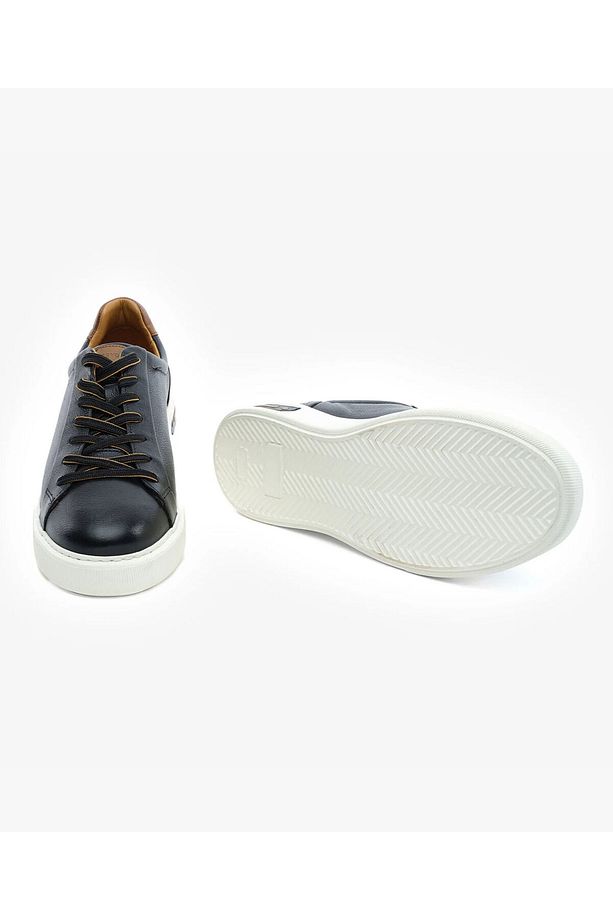 Erkek Siyah Hakiki Deri Sneaker Ayakkabı 5y1sa14811 - 6