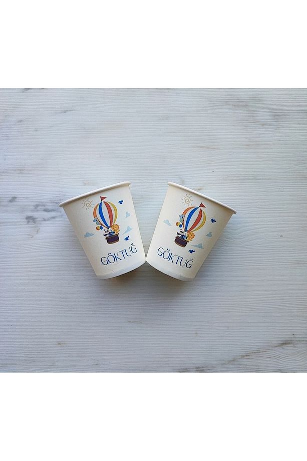 Baskılı 7 Oz(200 ML) Karton Bardak 50 Adet - 1