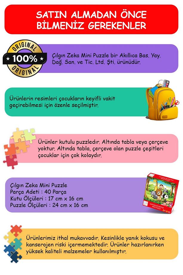 İtfaiyeci Çocuk Mini Puzzle 40 Parça 3-7 Yaş Çocuk Puzzle Yapboz - 6