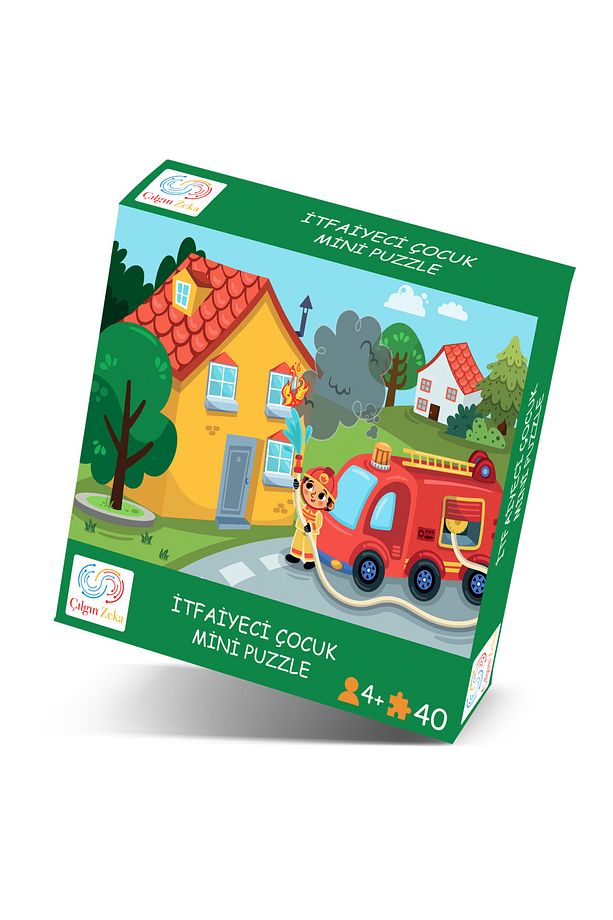 İtfaiyeci Çocuk Mini Puzzle 40 Parça 3-7 Yaş Çocuk Puzzle Yapboz - 7