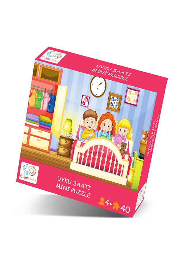 Uyku Saati Mini Puzzle 40 Parça 3-7 Yaş Çocuk Puzzle Yapboz - 3