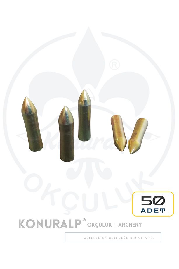Geleneksel Ok Ucu - Minare Tip - 50 Adet - - 1