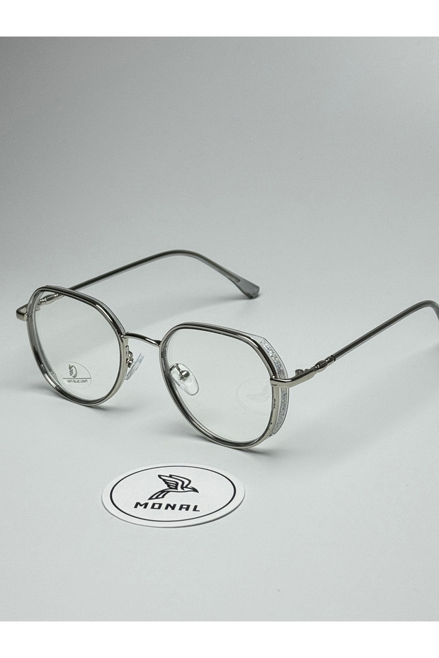 Simmy Glittery Edges - Blue Light Filter Screen Glasses with Stones Can Change Optical Compatible Glasses