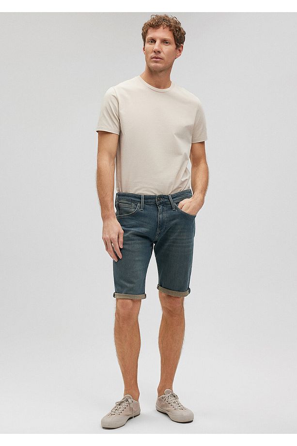 Tim Mavi Black Puslu Mavi Jean Şort 0428487151 - 2