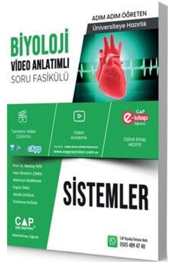 Çap Üniversiteye Hazırlık Biyoloji Sistemler Soru Fasikülü - 1