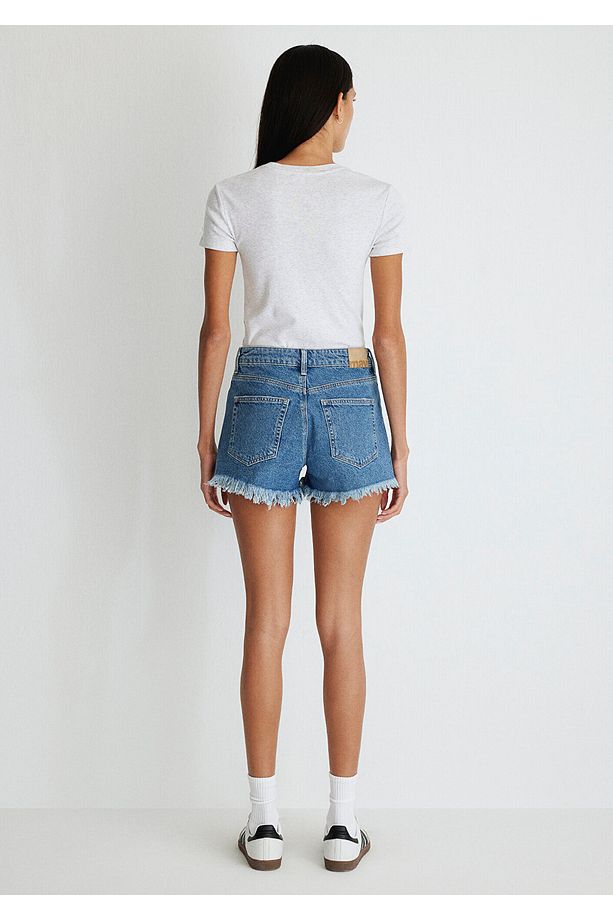 Rosie 90lar Koyu Jean Şort 1447433874 - 6