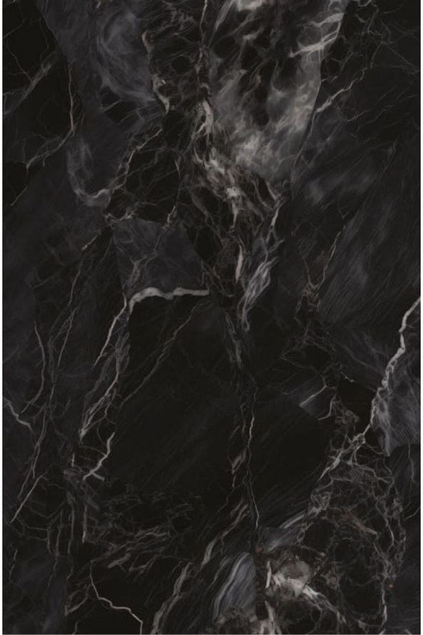 Siyah Mermer Desenli Modern 70 CM Yemek Masası 8 MM Temper Cam ( SADECE MASA ) - 2