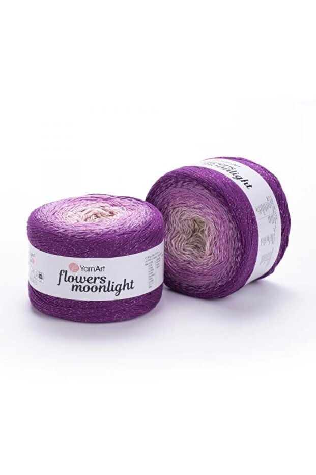 Flowers Moonlıght - Simli, Ebruli El Örgü Ebruli-3290 - 1