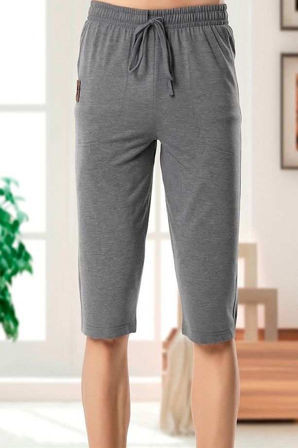Ince Tek Alt Çok Rahat Pamuk Kapri Pijama - 1