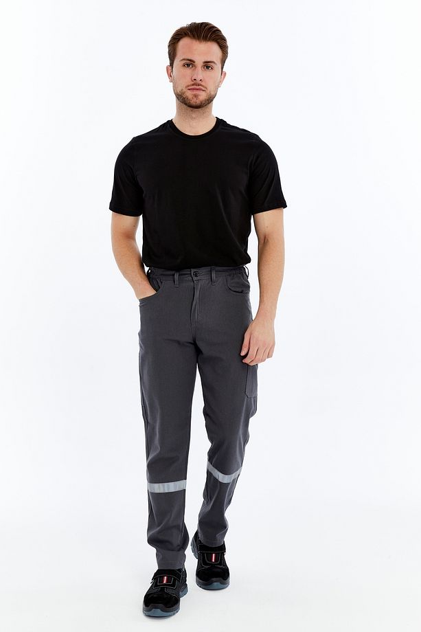 İş Pantolonu Yazlık Basic Model 2 Gri 5 Cepli - 7
