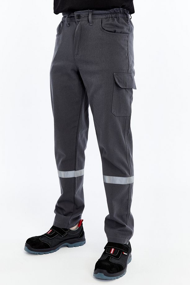 İş Pantolonu Yazlık Basic Model 2 Gri 5 Cepli - 3